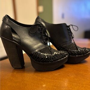 Miista Black Women's Platform Heels